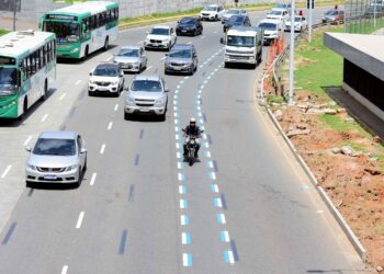 Motofaixa completa um mês com redução de quase 60% de acidentes com motos na Av. Bonocô