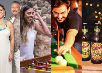 Show de Banda Mel , totó, sinuca e fliperama e mais de 20 rótulos de cervejas artesanais: Biergarten celebra 9 anos nesta sábado (12)