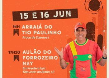 Arraiá de Tio Paulinho anima Shopping Paralela