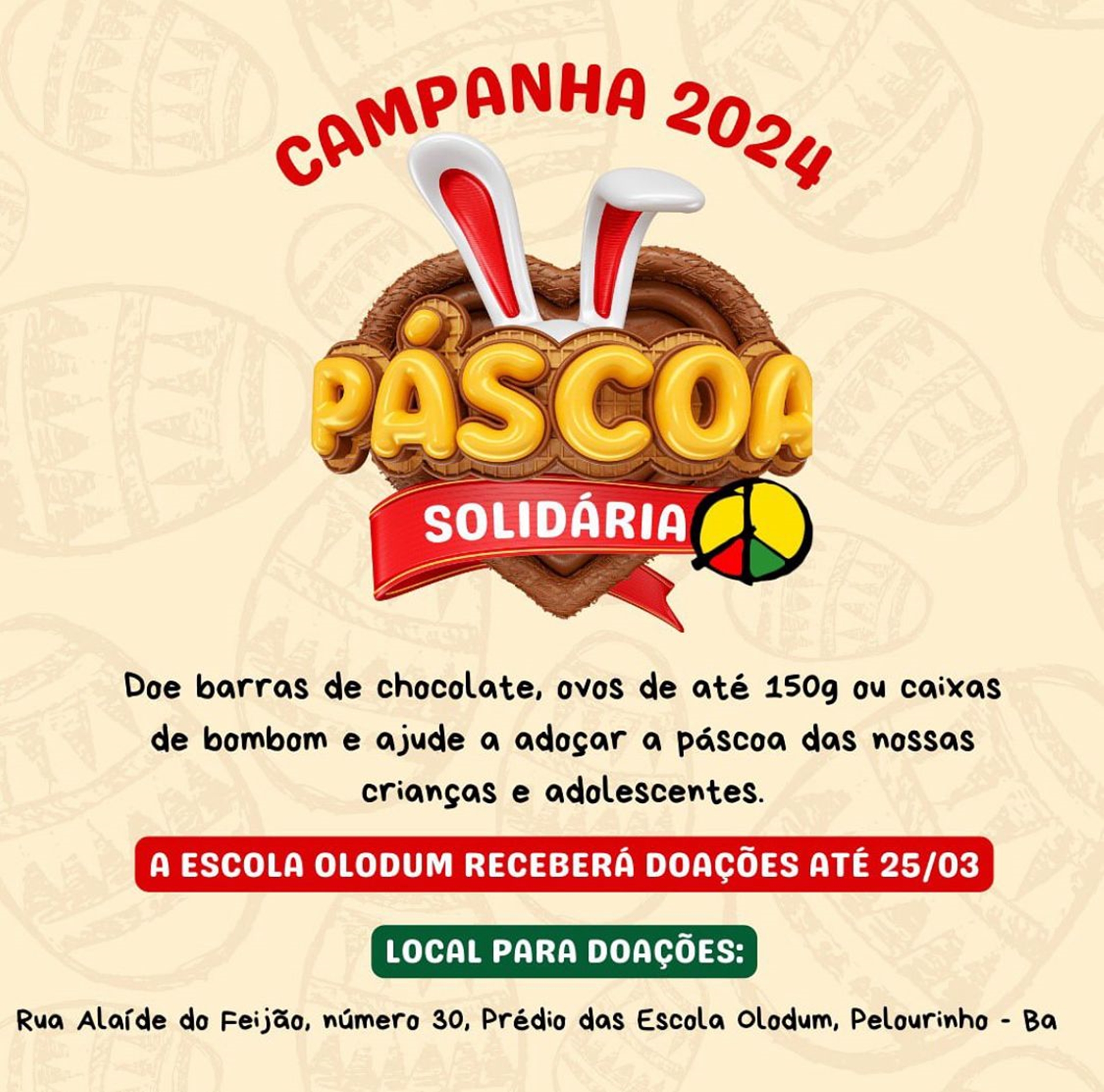 Campanha Páscoa solidária 2024