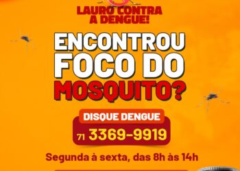 Prefeitura de Lauro de Freitas disponibiliza o canal de denúncias “Disque Dengue”