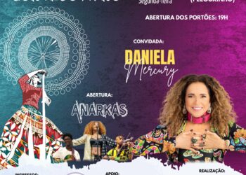 Daniela Mercury é a convidada do Ensaio do Cortejo Afro desta segunda-feira (29)