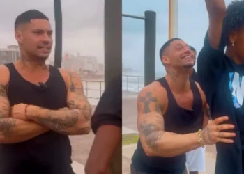 Felipe Ret surpreende fãs soteropolitanos com desafio de malhação em Amaralina