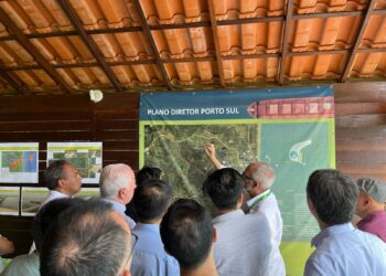 Ministério dos Transportes, Casa Civil, Governo da Bahia e delegação chinesa visitam Porto Sul e Fiol e discutem implantação do Corredor Bioceânico Brasil-Peru