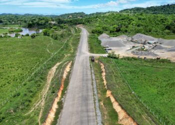 Construção da BA-649, entre Itabuna e Ilhéus, segue avançando com 60% das obras já concluídas 