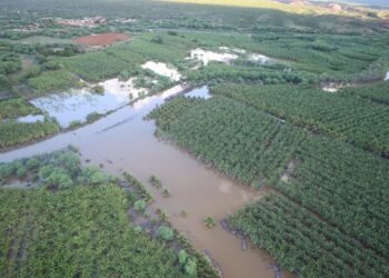Governador sobrevoa os municípios de Canudos e Jeremoabo e acompanha ações realizadas pelo Estado após chuvas que atingiram a região