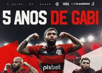 Flamengo faz homenagem a Gabigol por 5 anos no clube: ‘Encontro perfeito’