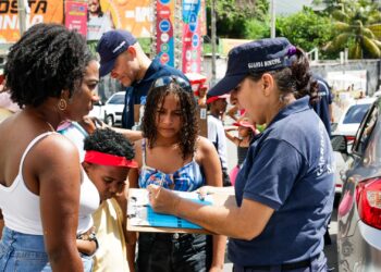 Guarda Civil identifica mais de 17 mil crianças com pulseiras durante o Carnaval 2024