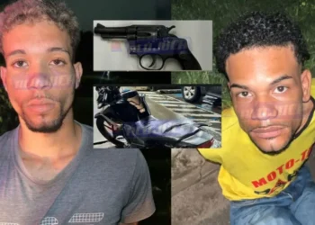 Nova Brasília: dois homens são presos com moto clonada, drogas e arma