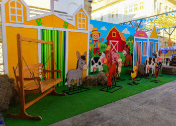 Fazendinha promove brincadeiras típicas infantis no Arraiá da Prefs 2025