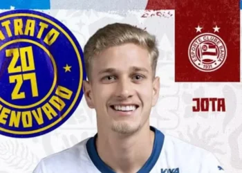 Bahia anuncia renovação de contrato do volante Jota, de 21 anos