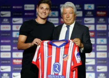 Julián Alvarez é apresentado no Atlético de Madrid