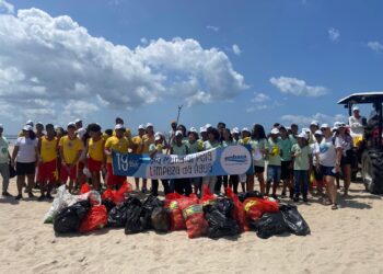 Clean up day: Projeto Mares retira 236 kg de lixo de praia na Ilha de Itaparica