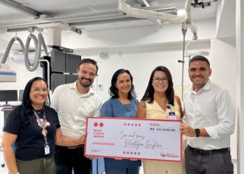 Shopping Paralela doa R$ 100 mil ao Hospital Martagão Gesteira