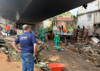 Prefeitura realiza operação conjunta de combate à ocupação irregular nas imediações da Via Expressa