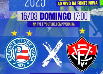 Bahia e Vitória na final do Baianão na TVE neste domingo