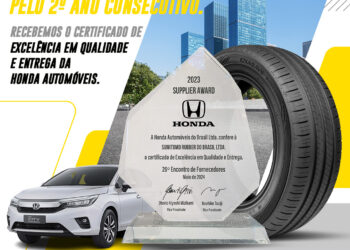 Sumitomo Rubber do Brasil é reconhecida em encontro de fornecedores da Honda Automóveis