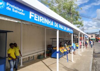 Via com vocação comercial em Pau da Lima passa por requalificação e ganha nova estrutura para feirantes
