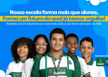 50 alunos da rede municipal de Camaçari são aprovados no IFBA