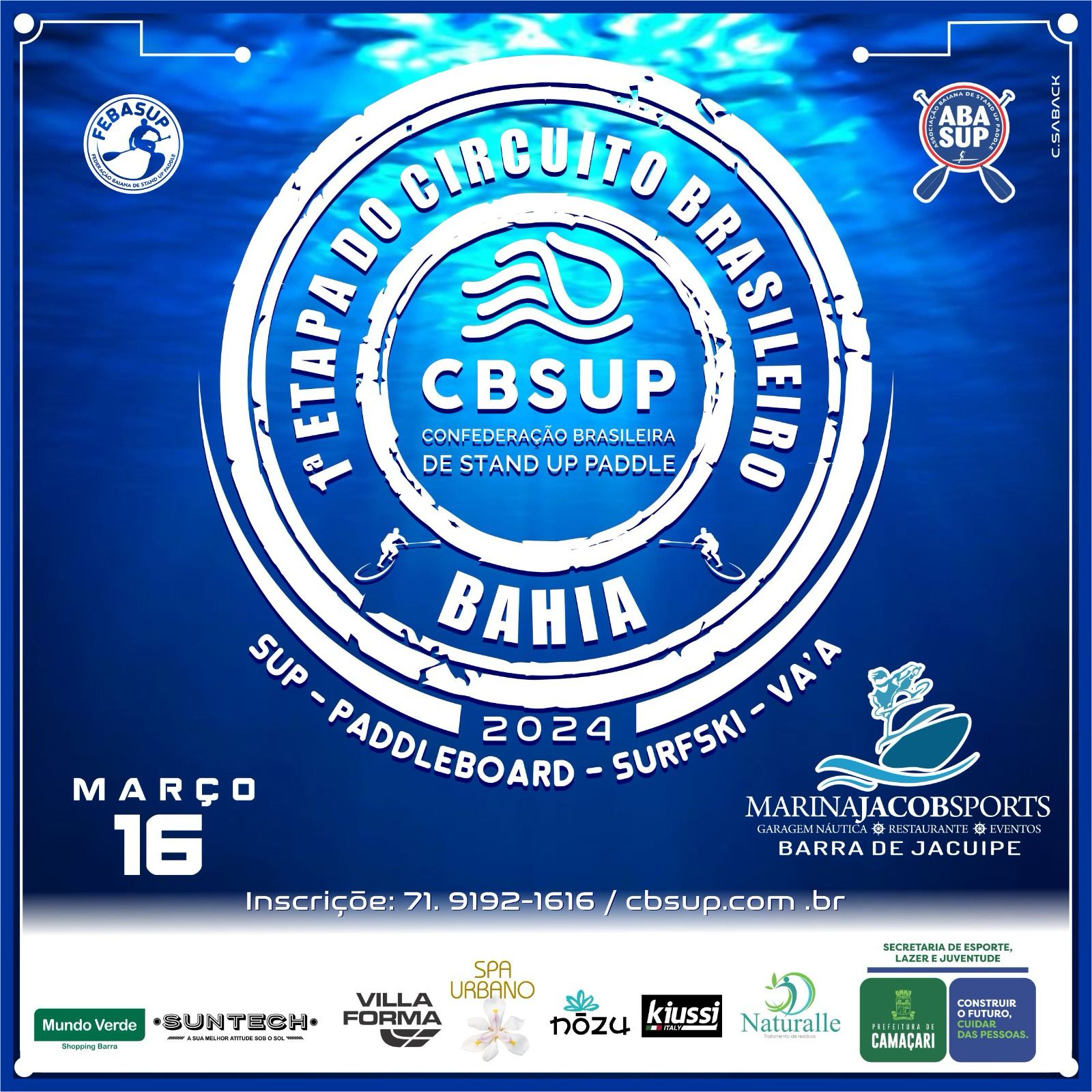 Barra do Jacuípe sedia 1ª etapa do Brasileiro de SUP 2024 sábado (16)