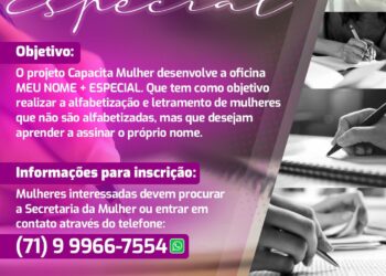 Semu abre vagas para oficina de alfabetização para mulheres