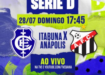 Itabuna e Anápolis pela Série D na TVE