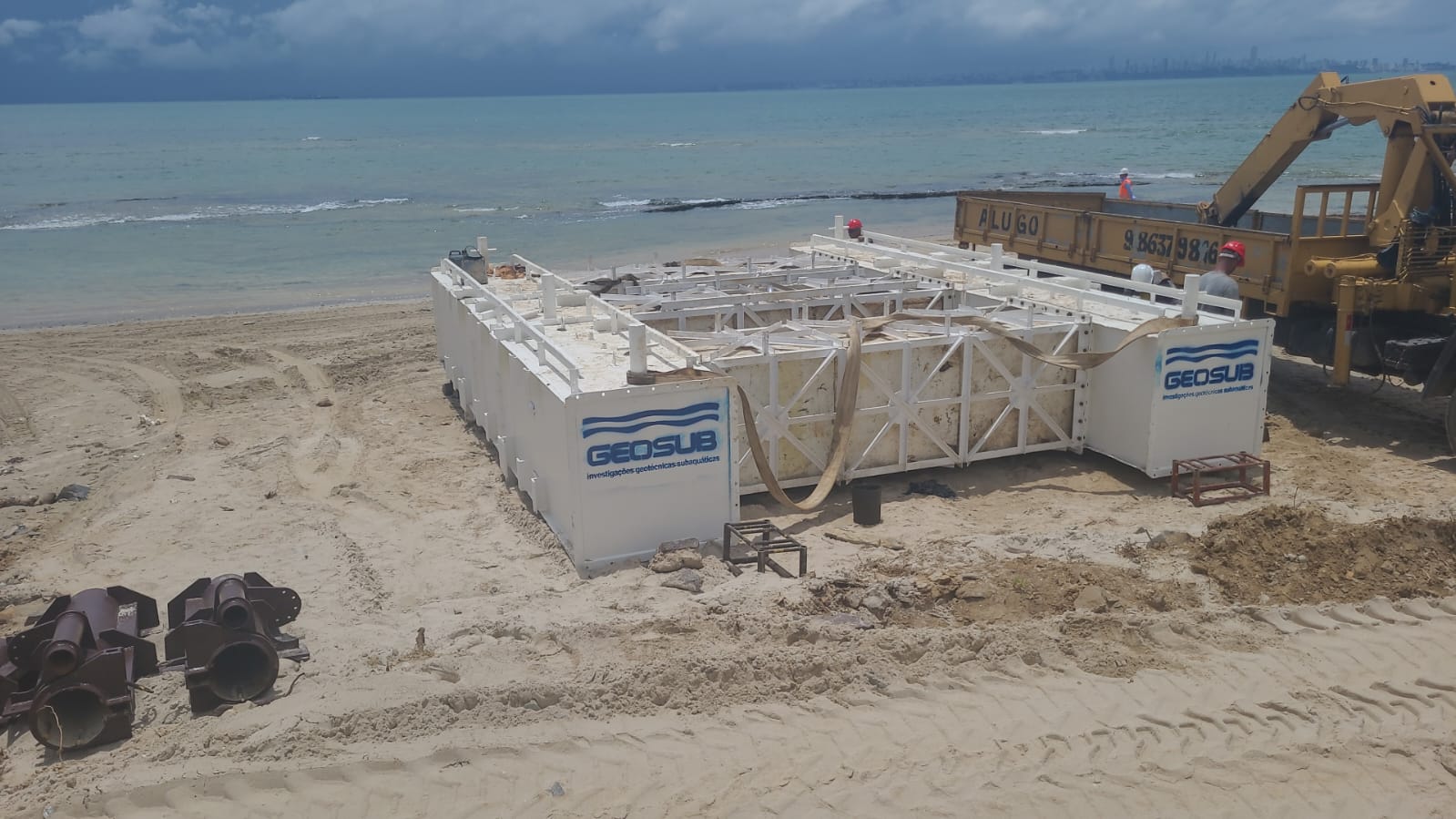 Ponte Salvador-Itaparica: começa montagem de plataforma para sondagem em Vera Cruz