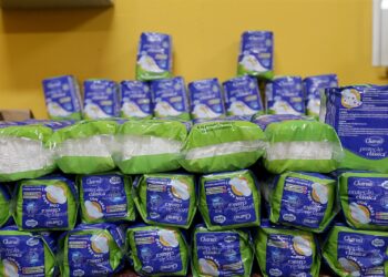 SPM envio absorventes higiênicos do Programa Dignidade Menstrual para mulheres atingidas pelas chuvas em Santo Amaro