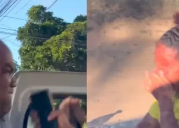 Cajazeiras: motorista por aplicativo é flagrado agredindo passageira com socos no rosto