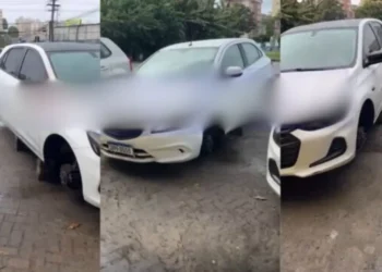 Imbuí: assaltantes furtam pneus de carro