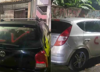 Jardim Lobato: integrantes de facção criminosa atacam e incendeiam veículos