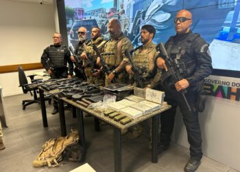 Forças da Segurança da Bahia estabelecem novo recorde de apreensões de fuzis