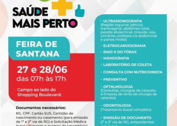 Governo do Estado promove ações de saúde e cidadania em Feira de Santana