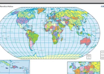 IBGE inicia venda do mapa-múndi com o Brasil no centro
