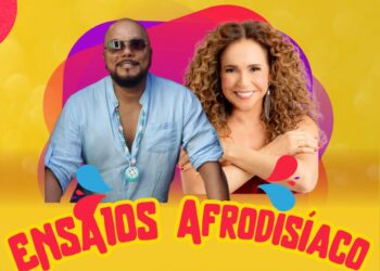 Pierre Onassis recebe Daniela Mercury nos Ensaios Afrodisíaco no Mercado Modelo