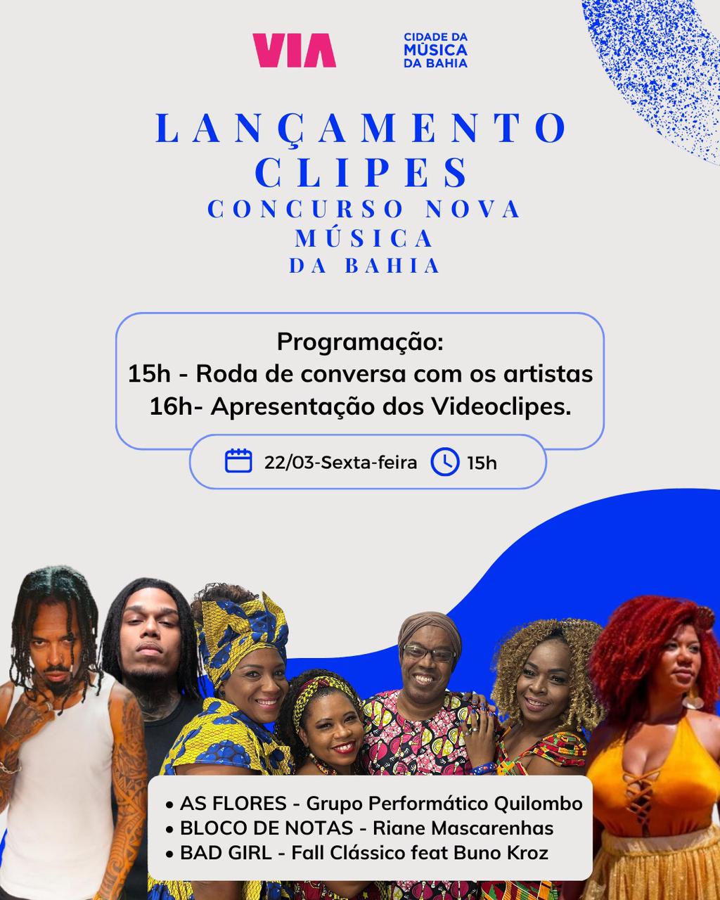 Selecionados no  concurso “Nova Música da Bahia”, Fall Clássico e Bruno Kroz lançam clipe do single “Bad Girl” na Casa da Música de Salvador