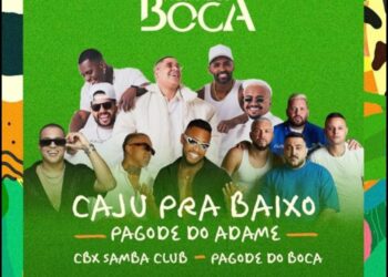 Os grupos cariocas Caju Pra Baixo e Pagode do Adame vão agita a 7ª edição do Resenha do Boca na Arena Parque Santiago