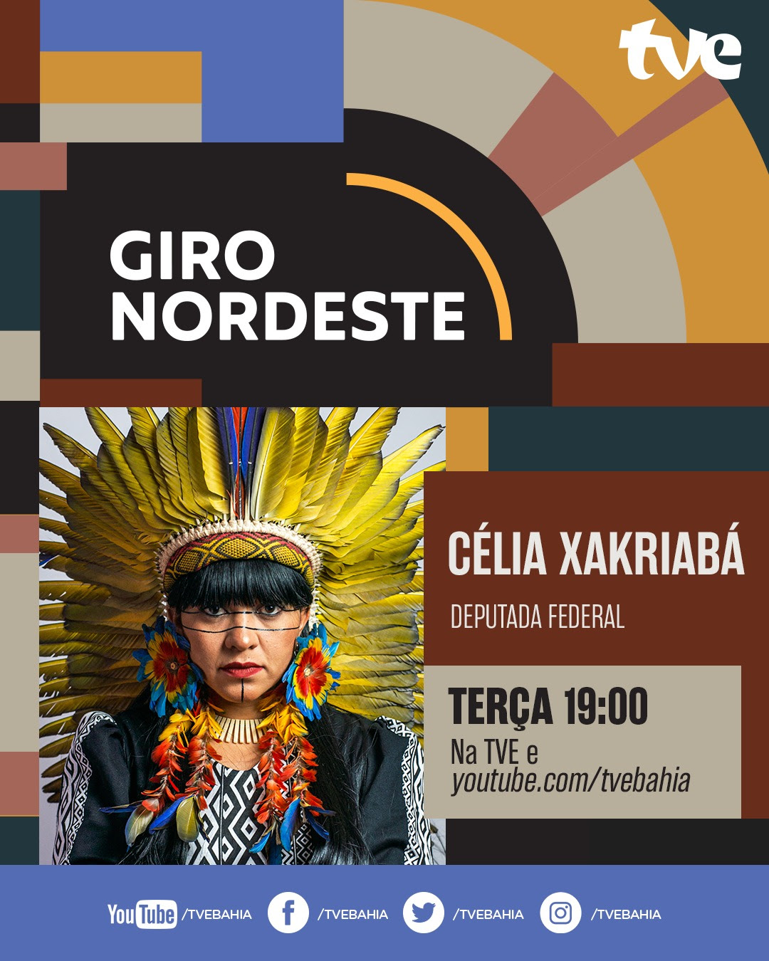 Célia Xakriabá no Giro Nordeste desta terça-feira