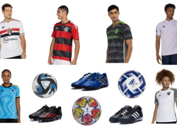 Centauro oferece descontos em camisas de times adidas e produtos de futebol