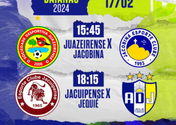 Juazeirense x Jacobina e Jacuipense x Jequié neste sábado na TVE
