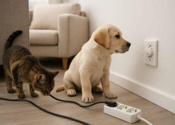 Cuidado redobrado: Neoenergia Coelba alerta para os riscos da rede elétrica com pets em casa