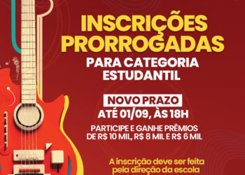 Festival de Música tem inscrições prorrogadas para estudantes da Rede Pública do Estado