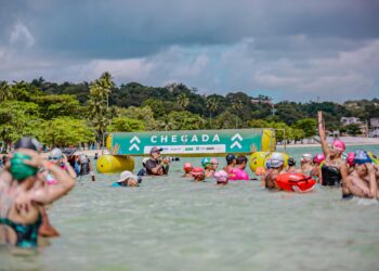 Praia de Inema recebe 8ª etapa do Campeonato Baiano de Águas Abertas neste domingo (14)