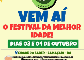 Camaçari recebe Festival da Melhor Idade nos dias 3 e 4 de outubro