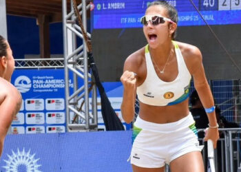 Beatriz Valério repete 2023 e conquista dobradinha no Pan-Americano de Beach Tennis