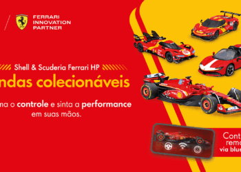 Shell apresenta coleção de carros da Ferrari em miniaturas que são controlados por aplicativo