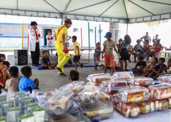Cras de Pau da Lima promove festival para crianças e famílias em situação de vulnerabilidade