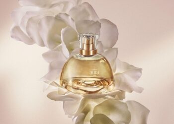 O sucesso de Aura Alba da Natura se expande com o lançamento do Óleo Corporal e Sabonetes perfumados