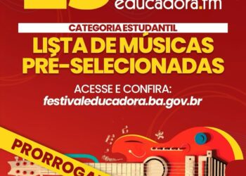 Prazo para entrega de documentos na categoria estudantil do Festival de Música Educadora FM é prorrogado