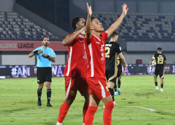 Ex-Botafogo, atacante Matheus Souza comemora primeiro gol em um torneio continental